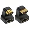 chenyang 2 Pack HDMI maschio a HDMI femmina 8K@60Hz 4K@120Hz adattatore di collegamento convertitore angolare a 180 gradi