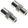 Keple Connettore F A Presa Coassiale IEC, 75 Ohm - Antenna CATV TV FM PAL Femmina Jack RF Adattatore DVB-T Maschio A Spina, Antenna Coassiale - Confezione Da 2