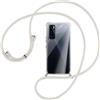 SIMao Cover Collana per Cellulare Compatibile con Vivo Y70 Custodia Trasparente Silicone con Cordino Necklace Case Antiurto Protettivo Cover Custodia da Collo Custodia con Cordino, Argento