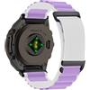KiimLaa QuickFit 20mm Sportiva Cinturino per Garmin Fenix 8 43mm/Fenix 7S Pro Solar/Fenix 7S/Fenix 6S/Fenix 6S Pro, Nylon Cinturini di Ricambio per Garmin Descent Mk3S/MK3Si/Mk2S - Viola