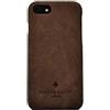 Porter Riley - Custodia in Pelle per iPhone SE 2022/20 e iPhone 8 / iPhone 7. Custodia Posteriore Sottile in Vera Pelle Premium (Marrone Cioccolato)