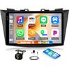 GOHHDL Android 15, 4G+128G GOHHDL Autoradio per Suzuki Swift 2012-2016 con Carplay Android Auto, Touch Radio da 9 Pollici 2Din con GPS Navi WiFi Bluetooth FM/RDS EQ SWC +AHD Retrocamera&MIC