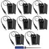 GTIWUNG 8 Pezzi 9V Custodia per Batterie Custodia per Batterie in plastica con interruttore ON/OFF, 9V Scatola Portabatterieb con Interruttore e Coperchio, Spina CC 2,1 x 5,5 mm