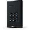 iStorage DiskAshur3 HDD 5TB Nero - Disco rigido portatile sicuro - Protetto da password - Resistente alla polvere e all'acqua - Crittografia hardware