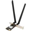 Annadue Scheda WiFi WiFi 6 PCIE, AW-XB468NF MT7921 1800Mbps 2.4G/5Ghz Scheda di Rete Wireless PCIE Dual Band, Adattatore WiFi Bluetooth 5.2 per 10 11, Supporta MU-Mimo