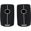 Duronge Set da 2 Custodia Coprichiave Auto, Copri Chiavi Macchina in Silicone, Cover Guscio Chiave, Compatibile Con Mazda 4 Pulsanti (bianco)