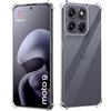 GIOPUEY Cover Compatibile con Motorola Moto G77, TPU Ultrasottile HD Case, Protezione del Cuscino d'Aria - Trasparente
