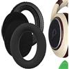Geekria Cuscinetti auricolari di ricambio in tessuto mesh confortevole per Sennheiser HD505, HD515, HD518, HD555, HD558, HD559, HD569, HD579, HD589, parti di riparazione (Nero)