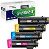 SINOPRINT 6510 6515 XL Compatibili per Toner Xerox 6510 6515 per Workcentre 6515 6515N 6515DN 6515DNI per Phaser 6510 6510N 6510DN 6510DNI (Nero Ciano Magenta Giallo, 4-Pack)