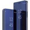TOOBY Custodia per Samsung S7/S7 Edge Cover Clear View Specchio Standing Cover Flip Case Smart Mirror Magnetic con Flip Shell Protective Cover per Samsung Galaxy S7/S7 Edge (S7, BLU)