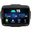 MISONDA Android 15 Autoradio 2 Din da 9 pollici IPS per Jeep Renegade 2015-2019 Radio con supporto GPS Navi Bluetooth | DAB+ |DSP |Android Auto |WLAN |4G|MirrorLink |RDS|USB 6G+128G