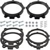 Aerzetix - Kit di 2 adattatori/supporti per altoparlanti Ø130mm per porte anteriori | compatibile con Mercedes Sprinter W906, Vito W639, VW Crafter I