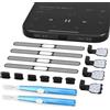 Dimdouda Set di tappi antipolvere USB C per iPhone 17 Pro Max Samsung S25 Ultra Google Pixel 9 8 Pro Pro