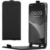 kwmobile Cover compatibile con Samsung Galaxy A15 5G - Custodia verticale Flip Case Cover in simil pelle - con linguetta calamita