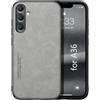 Kepuch Silklike Cover per Samsung Galaxy A36 - Custodia Case Piastra Metallica Incorporata - Grigio