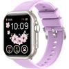 RUXINGX Argento-Viola- Smartwatch da uomo