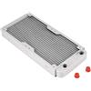 Sharainn Radiatore in Alluminio, Filo G1 / 4 Radiatore Raffreddamento Ad Acqua per Computer Dissipatore di Calore Raffreddatore di Liquido Bianco SR-LPZJ240 / SR-LPZJ360(240mm)