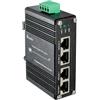 Hereta Gigabit PoE Injector, 10/100/1000 Mbps Industriale 2 Porte 30W Ethernet PoE Adattatore, IEEE 802.3af/at, Plug and Play, DIN-Rail / Montaggio a parete