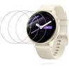 Generic Pellicola protettiva in vetro temperato per smartwatch Garmin Active 6 con bordo in alluminio ad alto contenuto di volpe, protegge il tuo dispositivo con una pellicola resistente, confezione da 3
