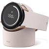 elago Charging Stand Compatibile con Samsung Galaxy Watch 4, Classic, 3, Active 2, 1 [40 41 44 45 46mm] Gestione dei Cavi [Cavo Non Incluso] (Rosa Sabbia)