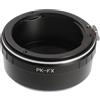 Hersmay PK-FX - Adattatore per obiettivo Pentax K su fotocamera Fuji X Mount per Fujifilm X-H1 X-E3 X-T10 X-T1 X-T2 X-T20 X-T30 X-T40 X-Pro1 X-Pro2 X-M1 X-A1 X-A2 X-A3 X-A5 X-A10 X-A20
