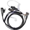 HYS Auricolare a 1 pin compatibile con Motorola MTH500 MTH600 MTH650 MTH800 MTH850 MTP850 MTS850, cuffia radio a tubo acustico con PTT (tipo 1)