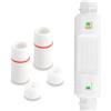 SinLoon Estensore PoE Impermeabile IP67 100m/250m - Ripetitore Ethernet Esterno RJ45 10/100Mbps per Telecamera IP - Plug and Play (Bianco)
