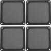 Tnfeeon Filtro Antipolvere per Ventola da 4 Pezzi, Filtro Antipolvere per Ventola di Raffreddamento in PVC con Telaio Magnetico da 120 Mm, Protegge il Computer Dalla Polvere, (BLACK)