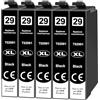 Yowell 5x 29XL Nero Compatibile con Epson 29XL T2991 Cartucce per Expression Home XP-342 XP-332 XP-345 XP-442 XP-445 XP-432 XP-245 XP-235 XP-335 XP-435 XP-247