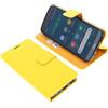 foto-kontor Custodia a Libro Compatibile con Doro 8050/8050 Plus Cover di Colore Giallo