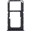 Generico Compatibile con OPPO A96 4G CPH2333 Carrello Vassoio Alloggio SUPPORTO adattatore SLOT PORTA CARD carrello per SCHEDA SIM + SLOT SIM 2 o vano Memoria Micro Sd (Nero)