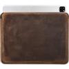 CONTACT'S FAMILY Custodia per iPad Pro da 12,9 Pollici, Custodia Protettiva Sottile in Pelle Compatibile con iPad Pro 12,9" (Modello Orizzontale)(Caffè)