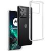 REY Cover in Gel TPU Trasparente per Motorola Moto Edge 40 Neo, Ultra Sottile 0,33 mm, Morbido Flessibile, Custodia Silicone