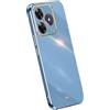 RankOne La Custodia del Telefono è Adatta per Realme Note 60 / Realme Note 60X (6.74 Inches), Case per Cellulare in Silicone con Telaio Galvanico - Blu navy
