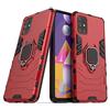 MaiJin Compatibile con Samsung Galaxy M31S Cover, Custodia Armor Anello Cavalletto (Funziona con il Supporto Magnetico per Auto) Case Paraurti (Rosso)