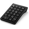 Podazz Tastierino numerico, Bluetooth Numpad 2.4G tastierino numerico cabello con multifunzione chiavi multimediali per laptop, desktop, notebook, PC (ricarica USB)