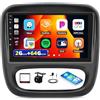 GOHHDL 2G+64G GOHHDL Autoradio Android 2 Din per Renault Traffic 3 2014-2021 / Opel Vivaro B 2014-2018 con CarPlay Android Auto, Radio touchscreen da 9 pollici con GPS WiFi Bluetooth FM/RDS SWC Retromarcia