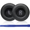 Aiivioll Cuscinetti di ricambio compatibili con cuffie JBL E35 E45BT E45, cuscinetti auricolari in pelle PU, parti di riparazione (nero)