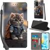 Haninsuze Cover per Honor 200 Lite 5G, Gatto | Pelle PU Portafoglio, Porta Carte, Magnetica, Libro, Antiurto Custodia