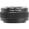 Hersmay PK-Nikn Z - Adattatore per obiettivo Pentax K Mount per obiettivo Nikon Z Mount Z8 Zf Zfc Z5 Z6 Z7 II Z6II Z7II Z9 Z50 Z30
