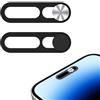 TUKEVA 2 PCS Copertura per Webcam per iPhone 17 Copertura Scorrevole per Fotocamera da 0,7 mm Cover per Fotocamera Frontale per iPhone 17/17 Pro/17 PRO Max (Nero, Argento)