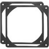 PATIKIL Guarnizione In Gomma Antivibrante Per Ventola 120mm, 2Pcs Cuscinetto In Silicone Antishock Per Ventole Da 12cm Case PC Desktop, Nero