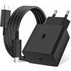 iMangoo 45W USB C Caricatore Caricabatterie per Samsung Galaxy A17 A16 A56 A36 A26 A55 A35 S25 Edge S24 S23 S22 S21 S20 S10 Z Flip 7 con 1M Cavo,USBC Presa Carica Alimentatore Tipo C Spina Ricarica Adattatore