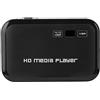 Topiky Lettore multimediale HD, porte HDMI Lettore digitale portatile Full HD 1080P, riproduzione di video e foto con unità USB/schede SD/dispositivi esterni, uscita HDMI/AV/VGA(Spina europea)