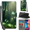 Haninsuze Cover per Samsung Galaxy A20e Custodia Cover Pelle Libro Portafoglio con Porta Carte Magnetica Protezione Antiurto Cuoio Flip Case Custodia Cover per Samsung A20e, Farfalla