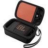 ProCase Custodia da Viaggio per JBL Go 4 /Go 3/Eco Ultra/Go Essential 2, Custodia Protettiva per JBL Mini con Taschino Rete e Cinturino -Nero