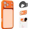 SMALLRIG Custodia Protettiva FilMov Bumper per iPhone 17 Pro, con Piastra Posteriore per Obiettivo, Adattatore per Filtro da 67 mm per Telefono, per DJI per Insta360, Arancione - 5792