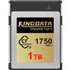 KINGDATA Scheda CFexpress tipo B 1TB, fino a 1750MB/s in lettura, per video RAW 8K 4K, Adotta PCIe 3.0 NVMe, Scheda di memoria CF compatibile con Fotocamera