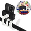 Yuqilin Supporto Telefono Porta Cellulare Tavolo Supporto Letto Cellulare Porta Letto Collo Oca Regolabile，per Passeggino iPhone Telefono Samsung Huawei Smartphone(Bianco)