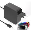 Negsaiy Caricabatterie USB C da 65W Compatibile con ASUS ROG Ally RC71L RC72L, Steam Deck LCD OLED, Lenovo Legion Go, TV Dock, MSI Claw Handheld Console Alimentazione Elettrica
